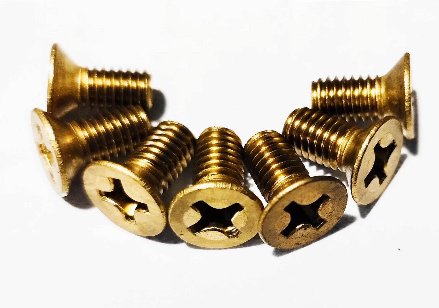 Brass Machine Screws Phillips Flat Head