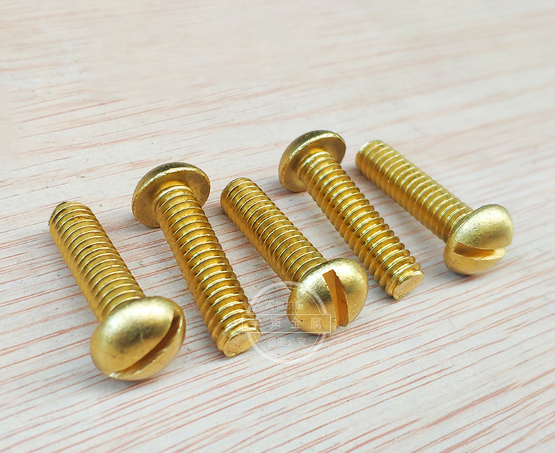 Brass Machine Screws Slot Round Head