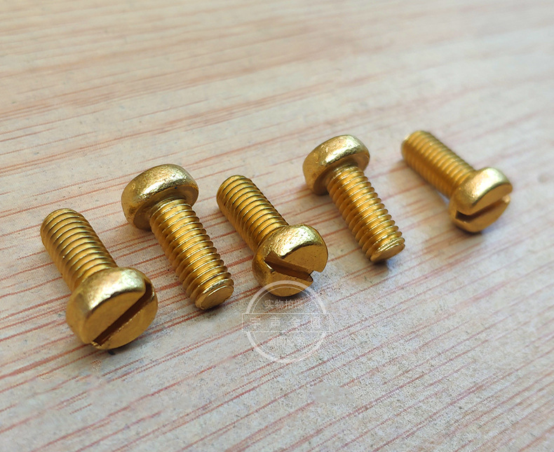 Brass Machine Screws Slot Pan Head