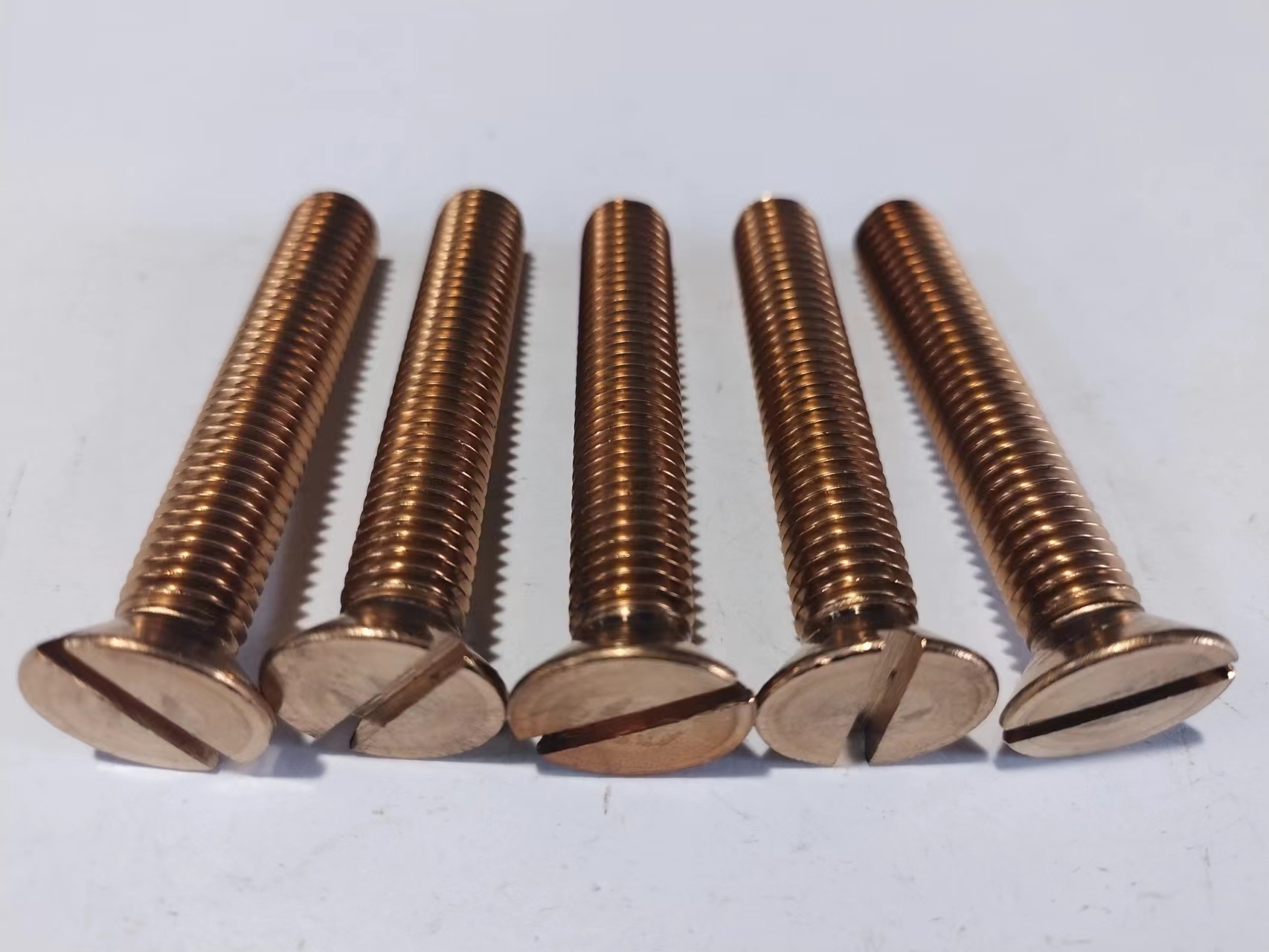 Silicon Bronze Machine Screws Slotted Flat Head