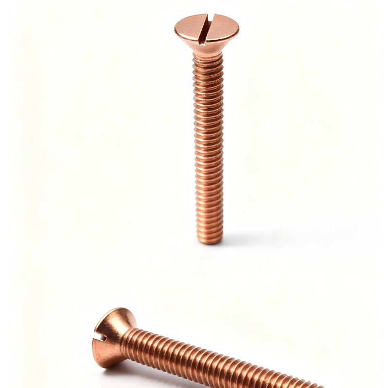 Silicon Bronze Machine Screws Slotted Flat Head