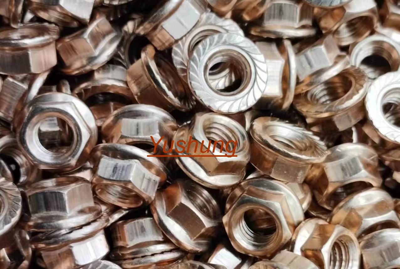 Silicon Bronze Flange Hex Nuts